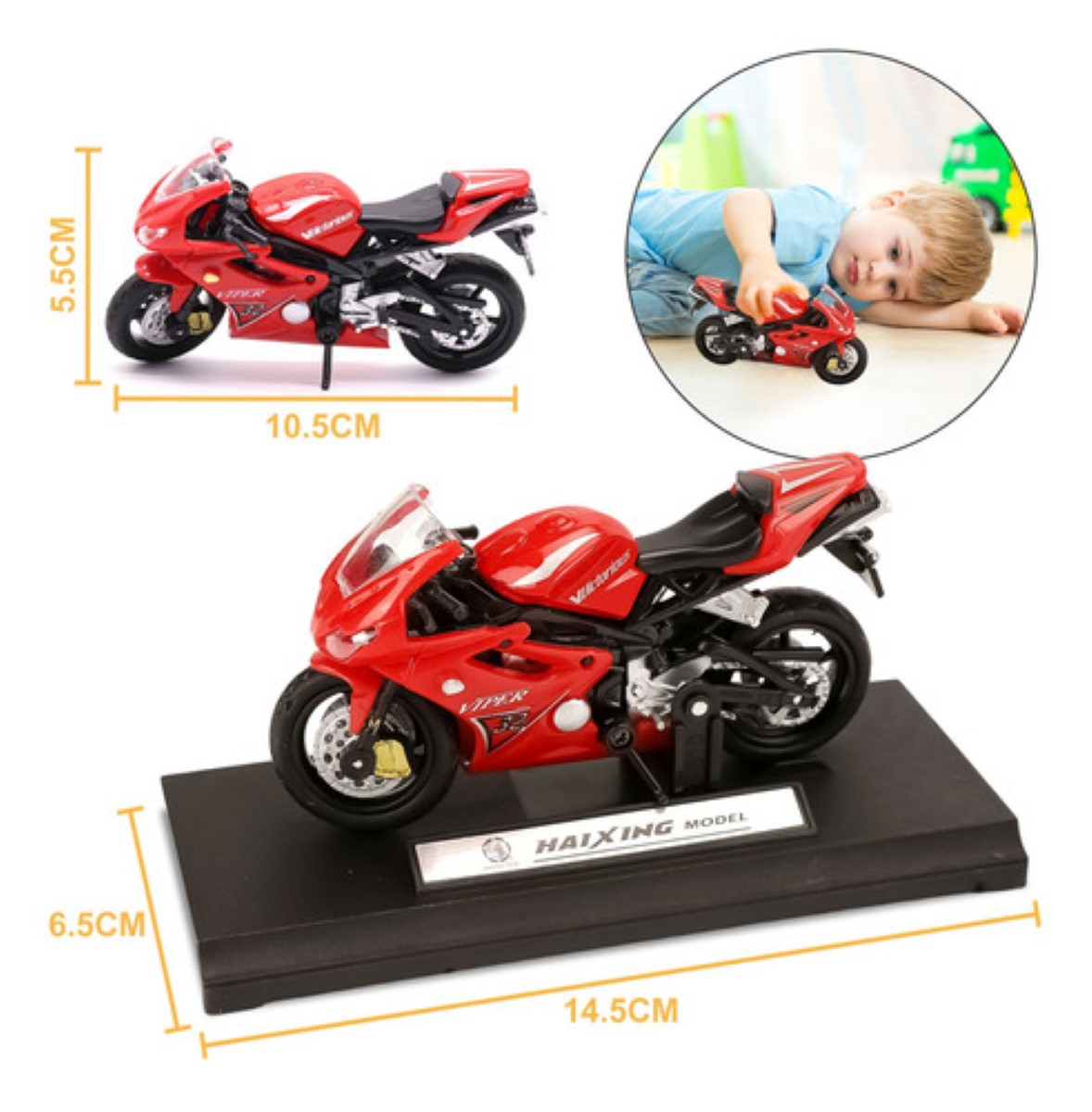 Niño Alear Motocicleta Juguete Carros Más 3 Años Escala 1:18 Ducati1098s Rojo