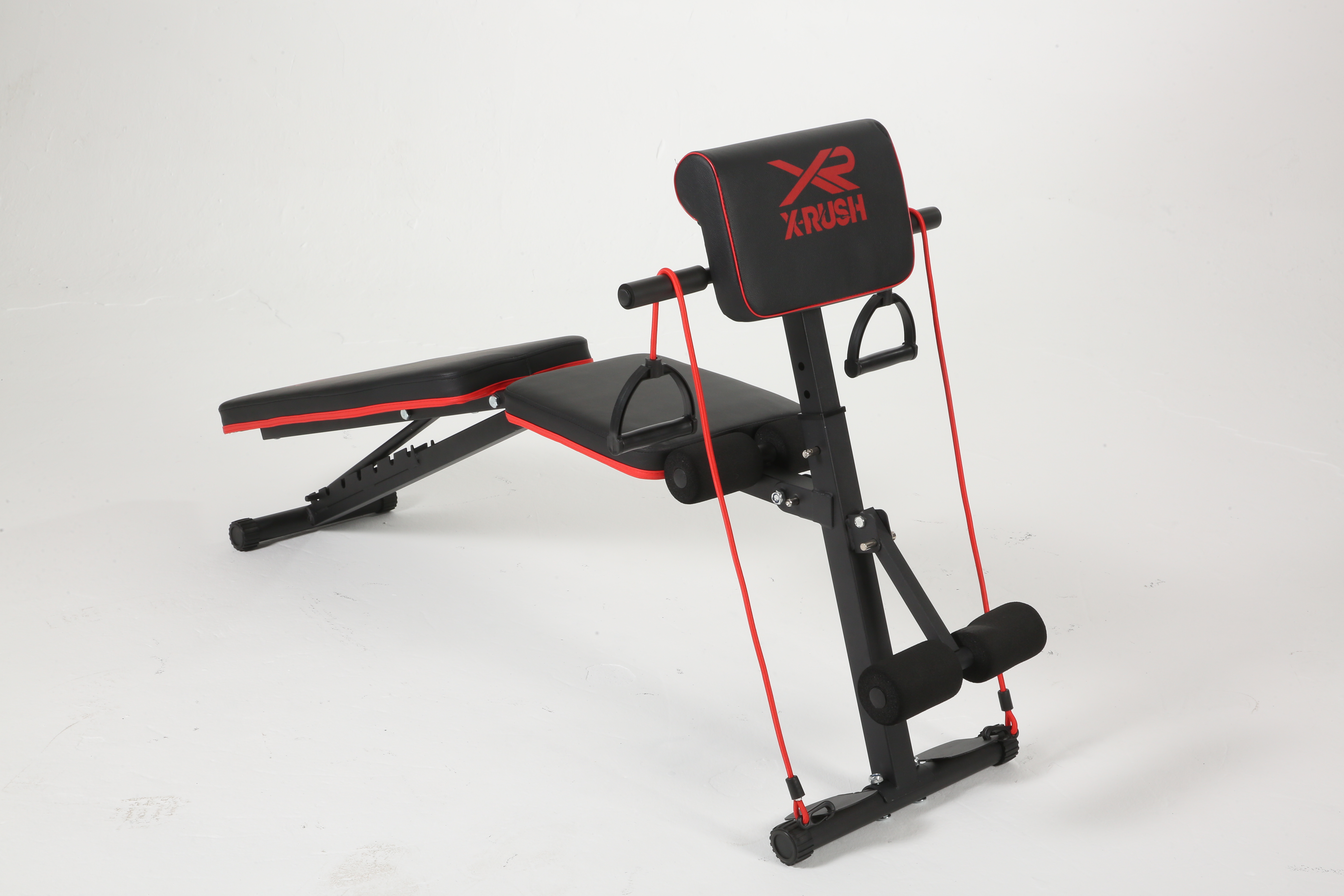 Banco para abdominales ajustable equipada X-RUSH