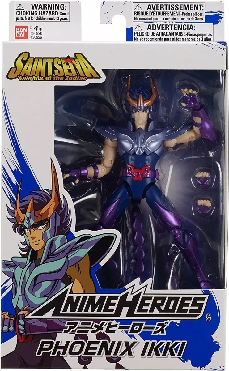 Anime Heroes -Ikki Fénix  Figura de acción de los Caballeros del Zodiaco Bandai