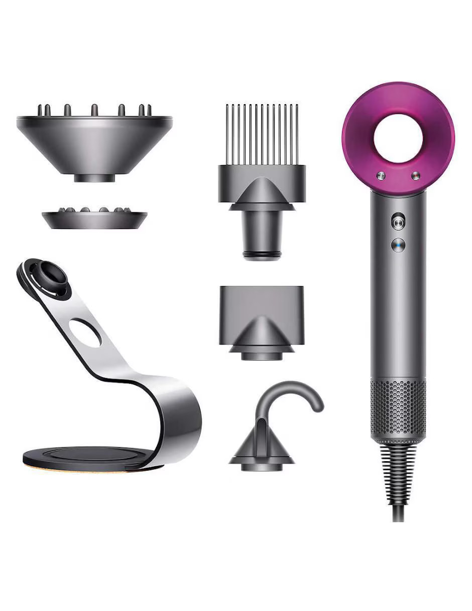Dyson Supersonic Secadora Antiestática con Base y Accesorios Fuchsia