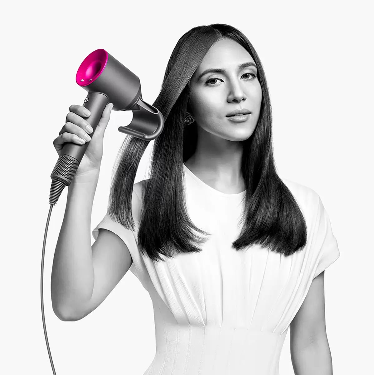 Dyson Supersonic Secadora Antiestática con Base y Accesorios Fuchsia
