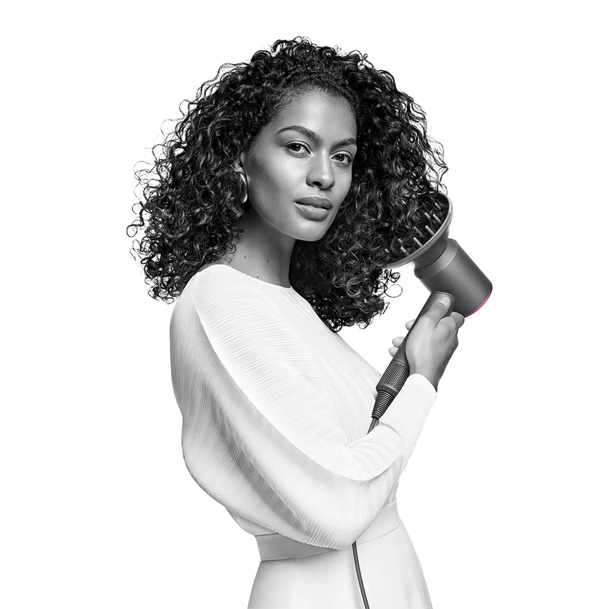 Dyson Supersonic Secadora Antiestática con Base y Accesorios Fuchsia