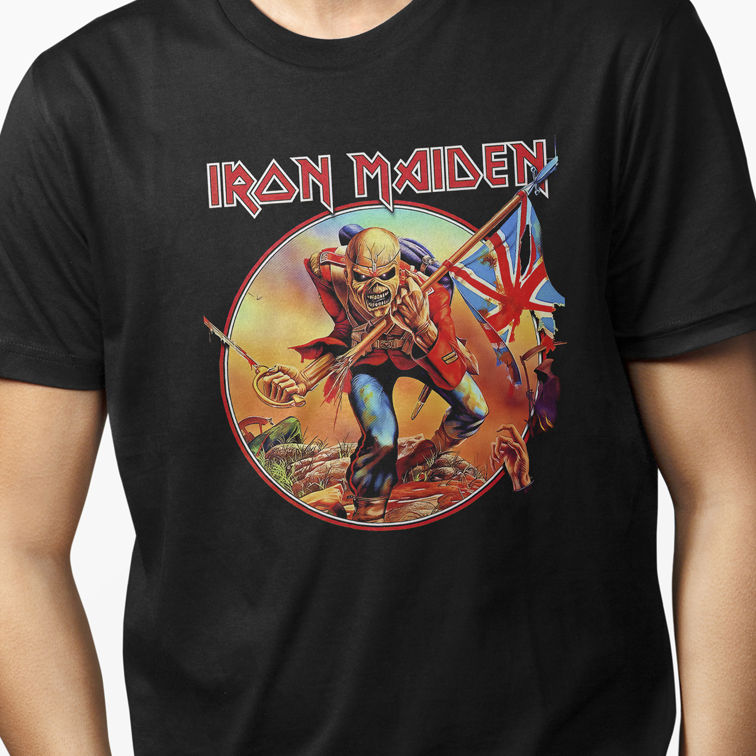 Playera para hombre Eddie en Batalla Iron Maiden XOLO