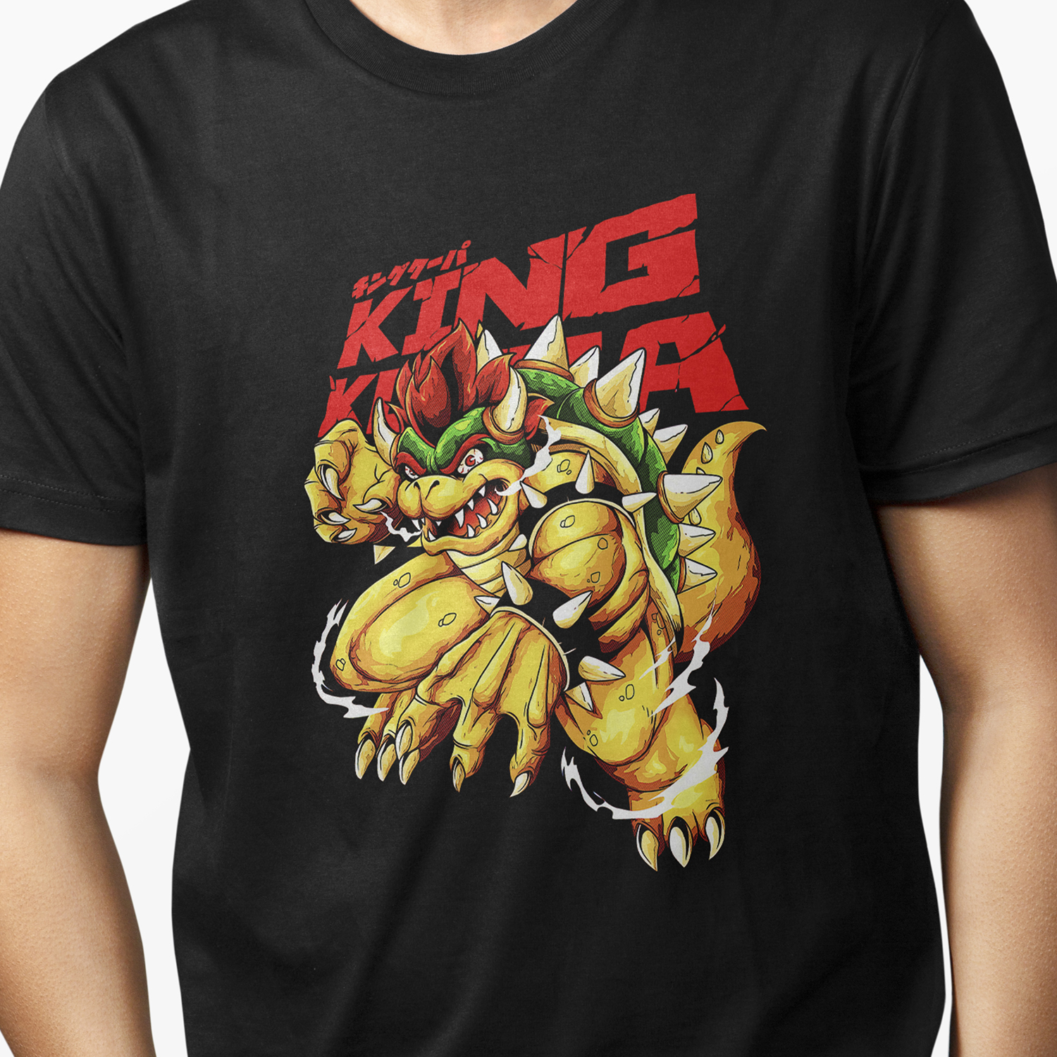 Playera para hombre King Koopa Bowser Retro XOLO