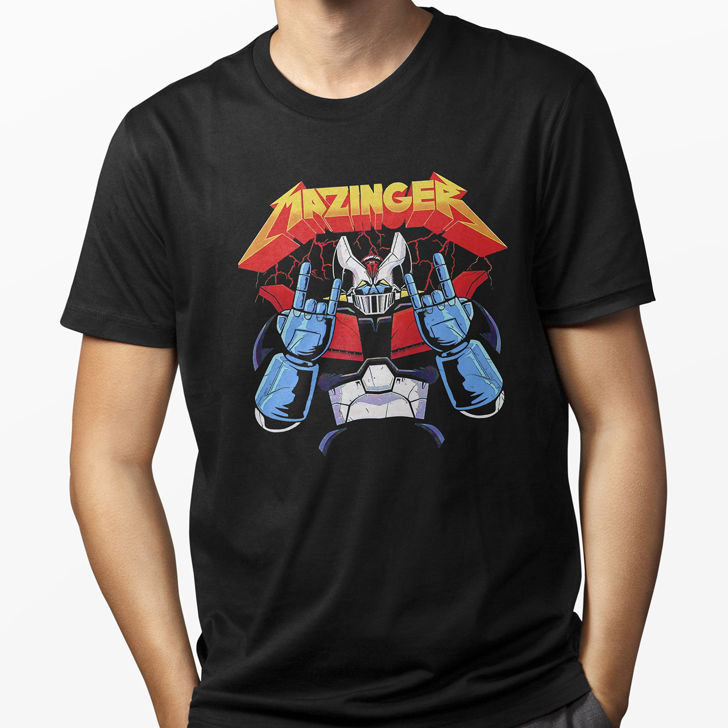 Playera para hombre Mazinger Z Rock Power XOLO