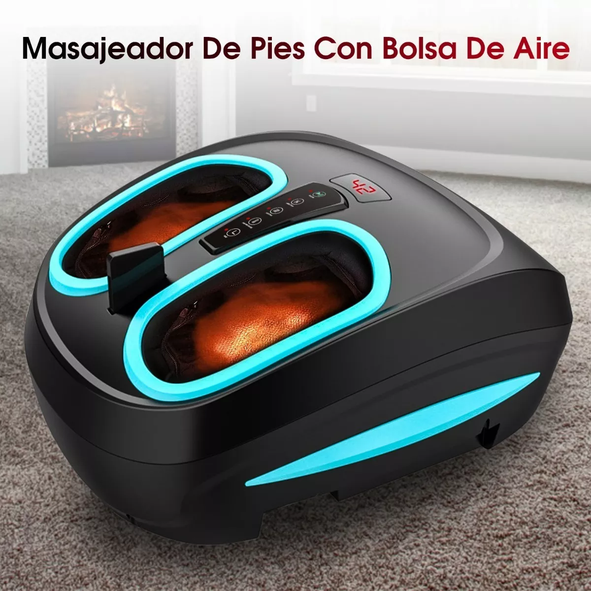 Masajeador De Pies Eléctrico Shiatsu Con Calor Infrarrojo