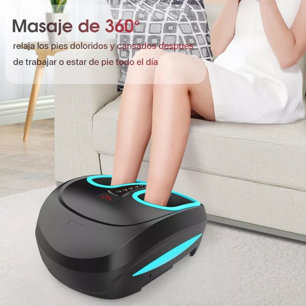 Masajeador De Pies Eléctrico Shiatsu Con Calor Infrarrojo
