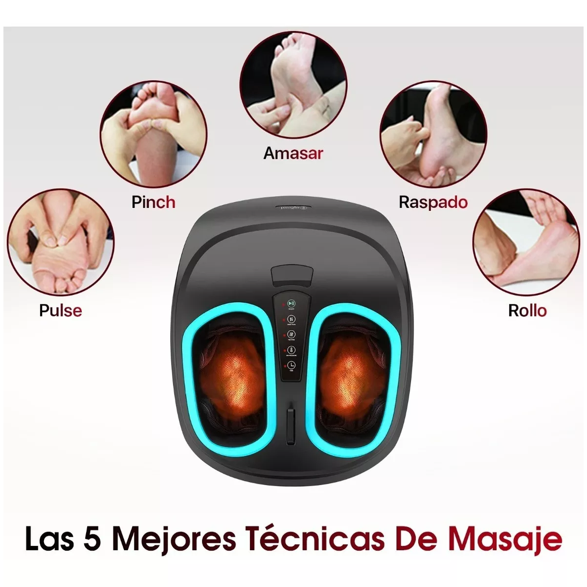 Masajeador De Pies Eléctrico Shiatsu Con Calor Infrarrojo