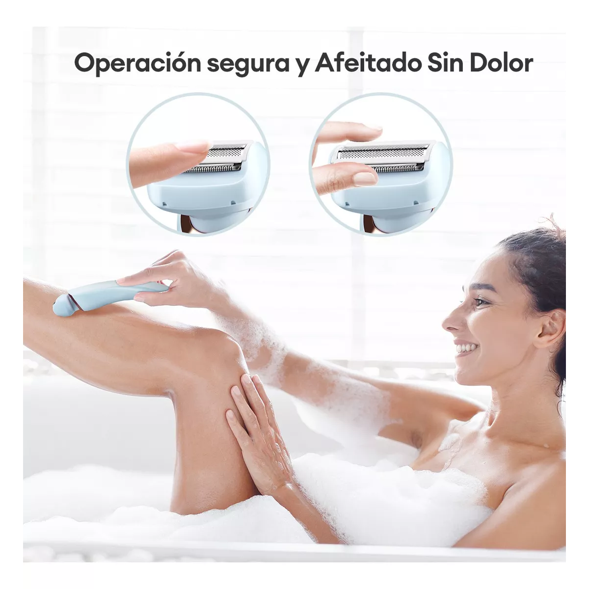 Depiladora Eléctrica Afeitadora Facial Cuerpo Portátil 2en1