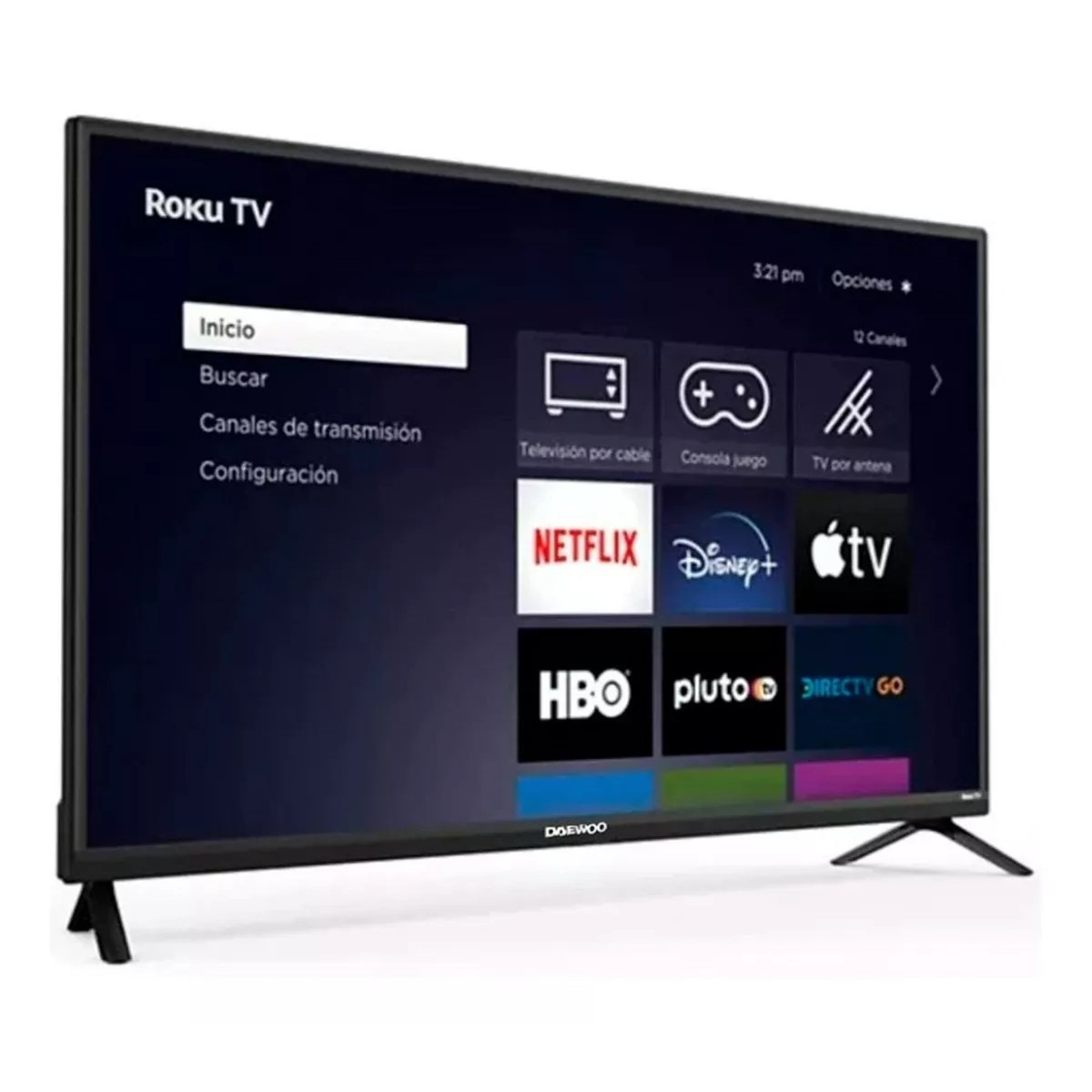 SmartTV Pantalla 32" DAEWOO HD streaming ROKU TV LED HDMI