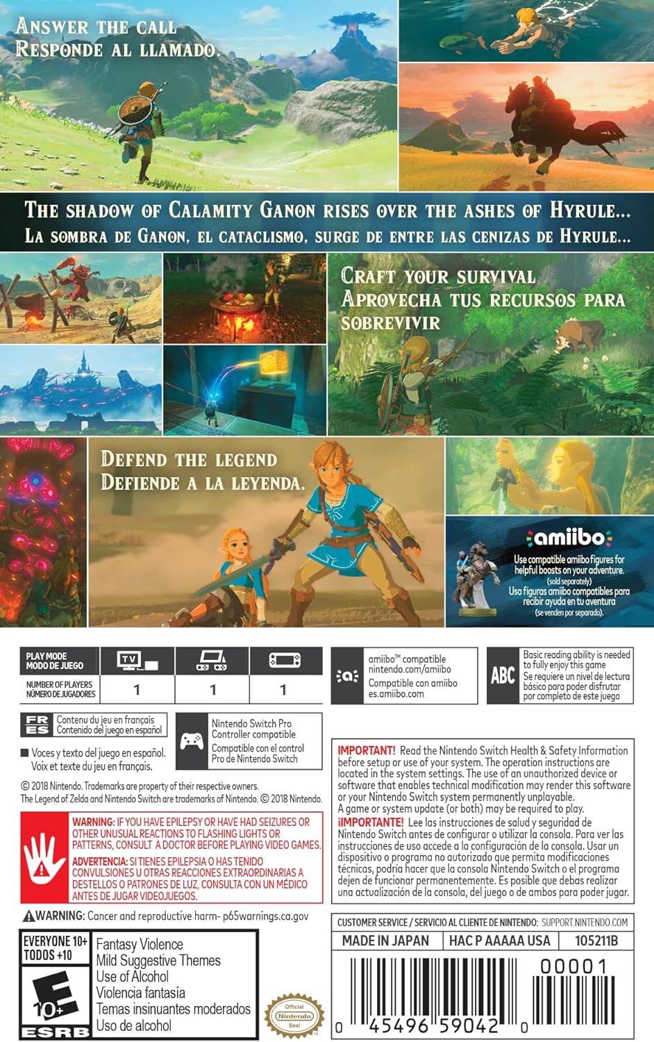 THE LEGEND OF THE ZELDA BREATH  Nintendo switch 