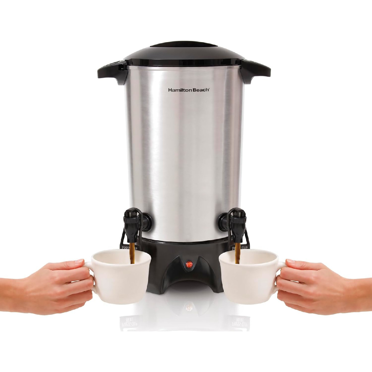 Cafetera Urna Hamilton Beach 45 Tazas Doble Llave Acero Inox