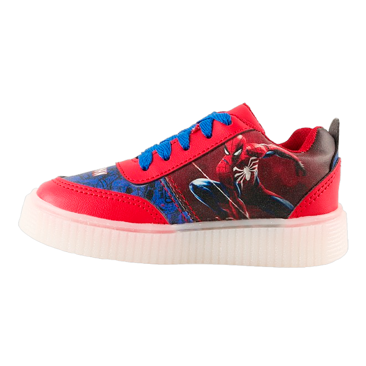 Tenis Niño Hombre Héroe Araña Luces Leds Vengadores 770-RJS