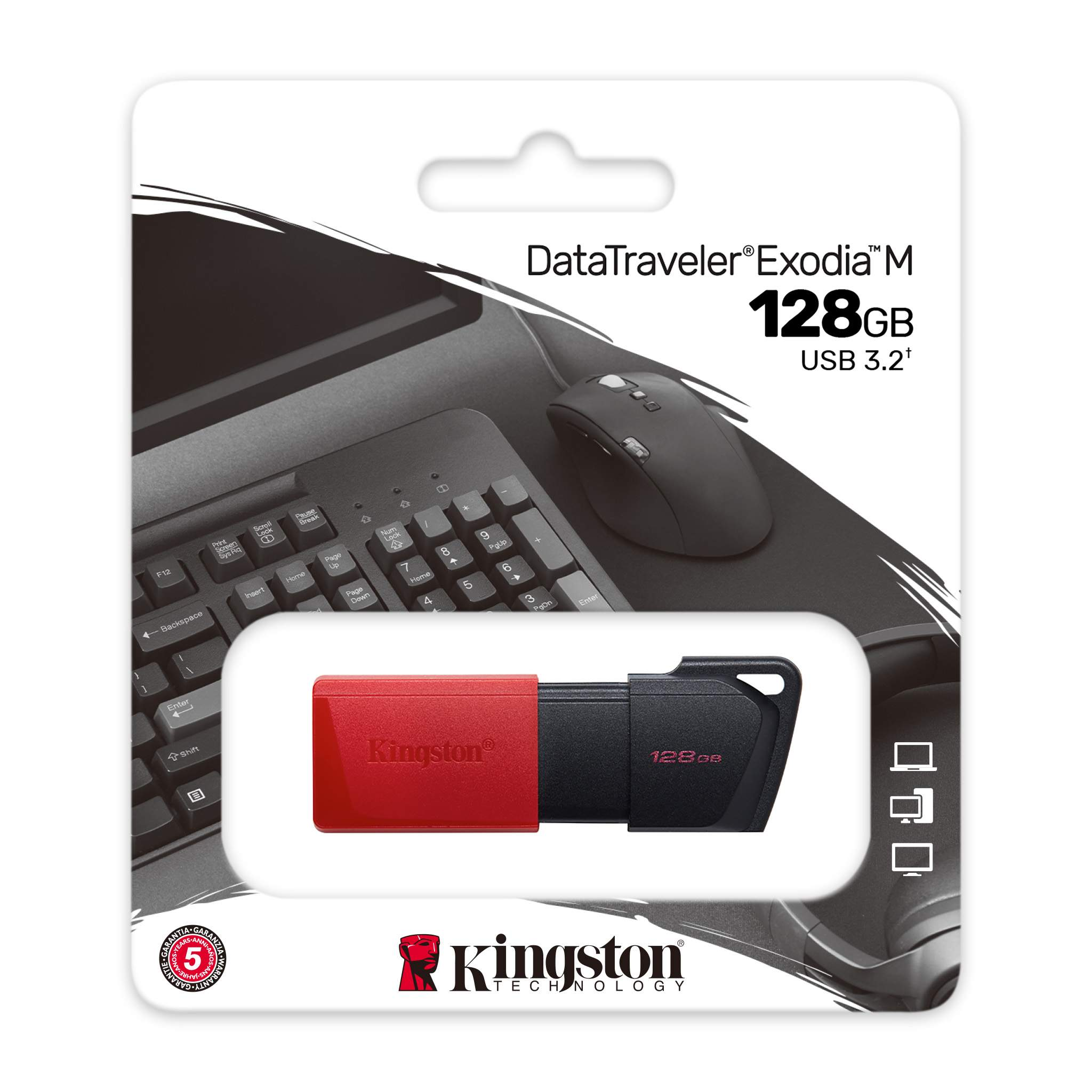 KINGSTON MEMORIA USB 3.2 EXODIA M 128GB  DTXM-128GB