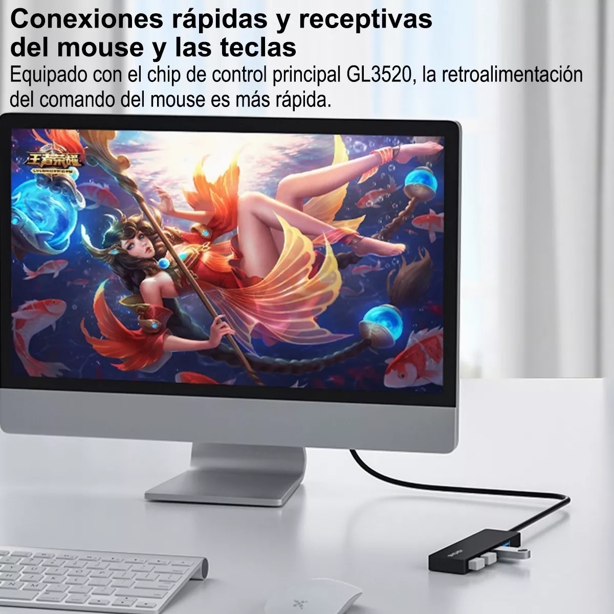 Conector Múltiple Usb 3.0 De 4 Puertos
