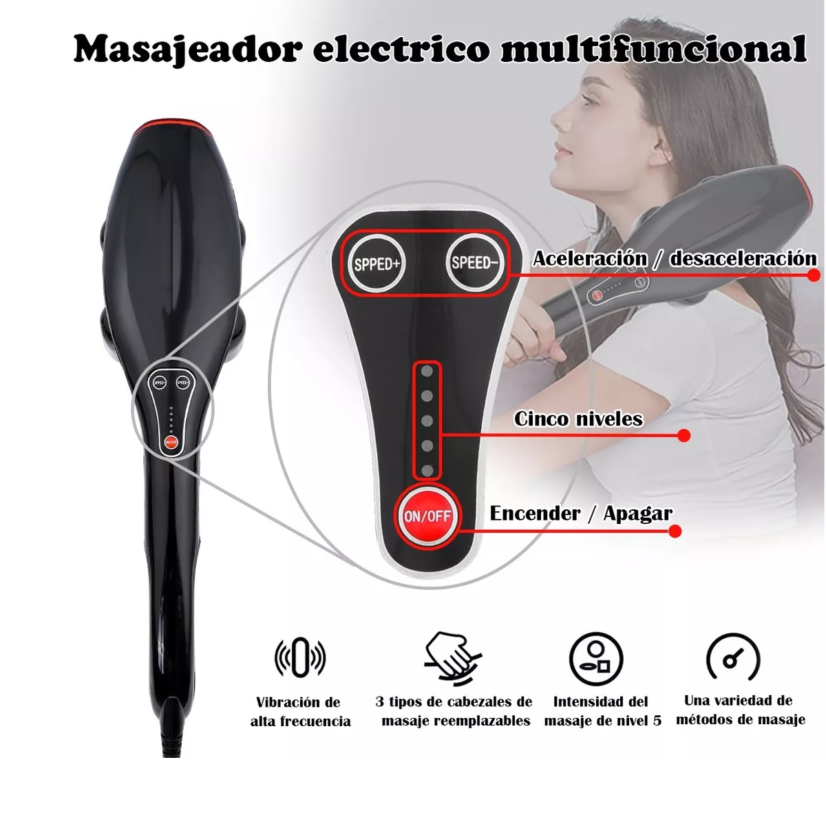 Masajeadores Eléctricos, Pistola De Masaje Maquina De Masaje