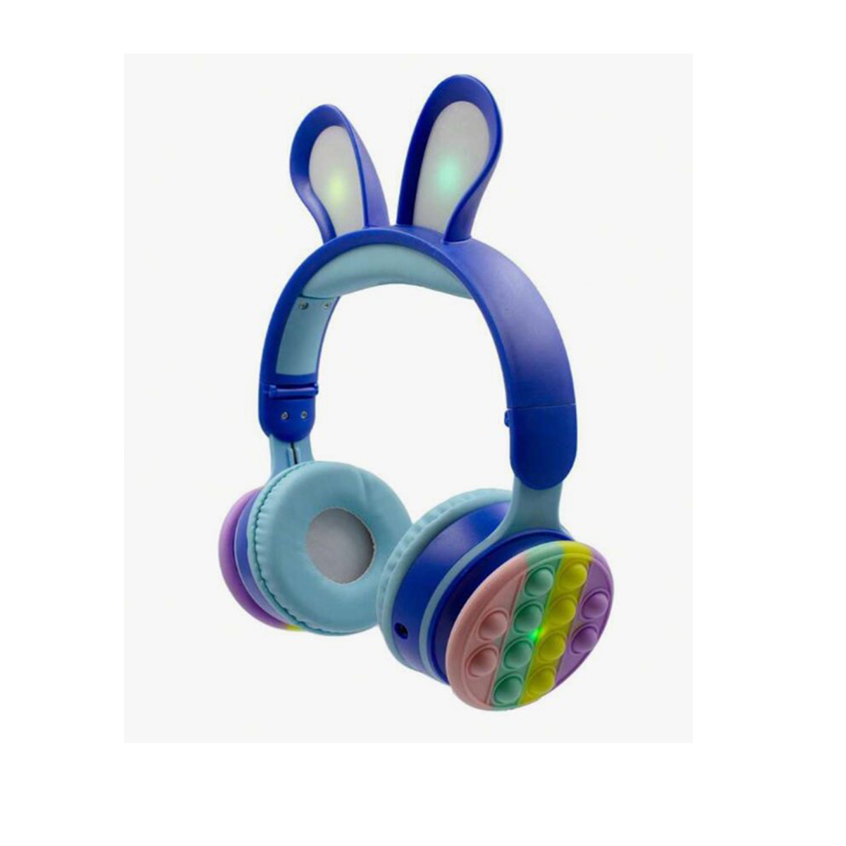 Diadema Inalámbricos Diadema Orejas de Conejo y Popit Azul DM 