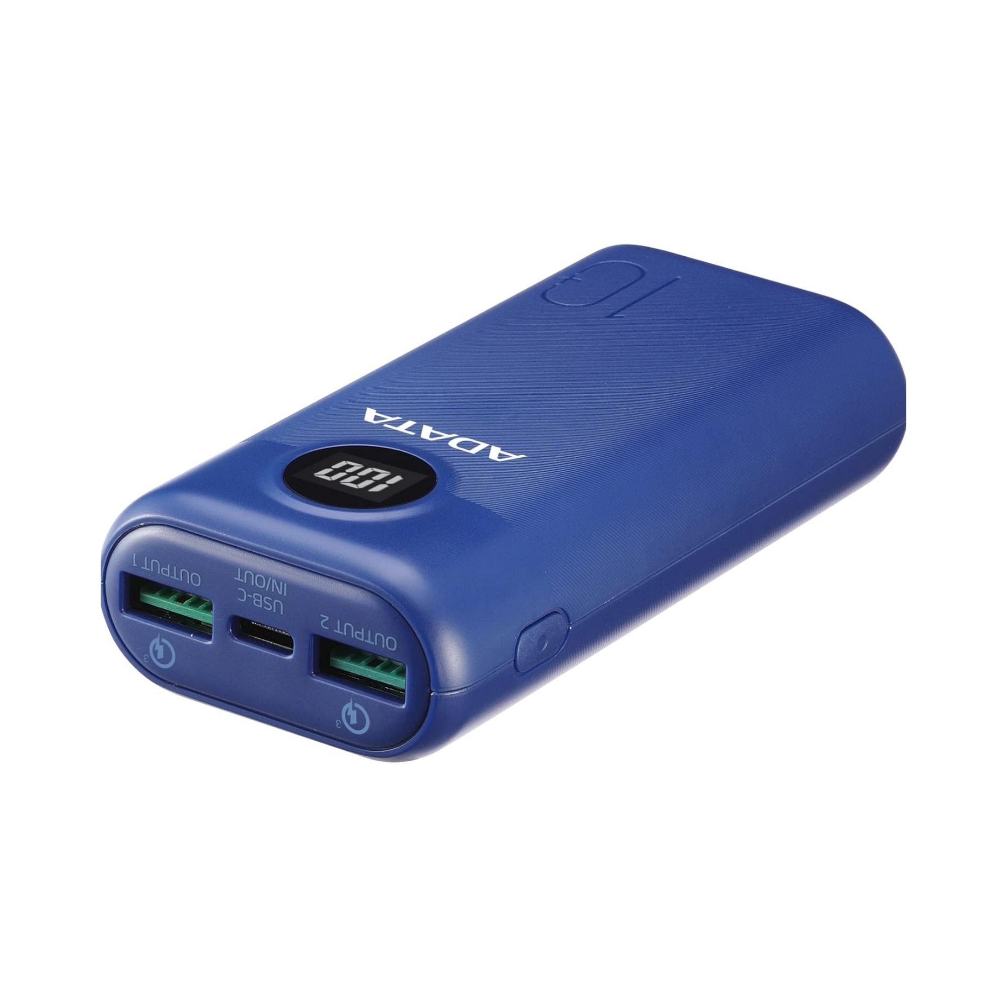 Batería Portátil Adata P10000QCD de 10,000 mAh, USB-A, USB-C, Azul