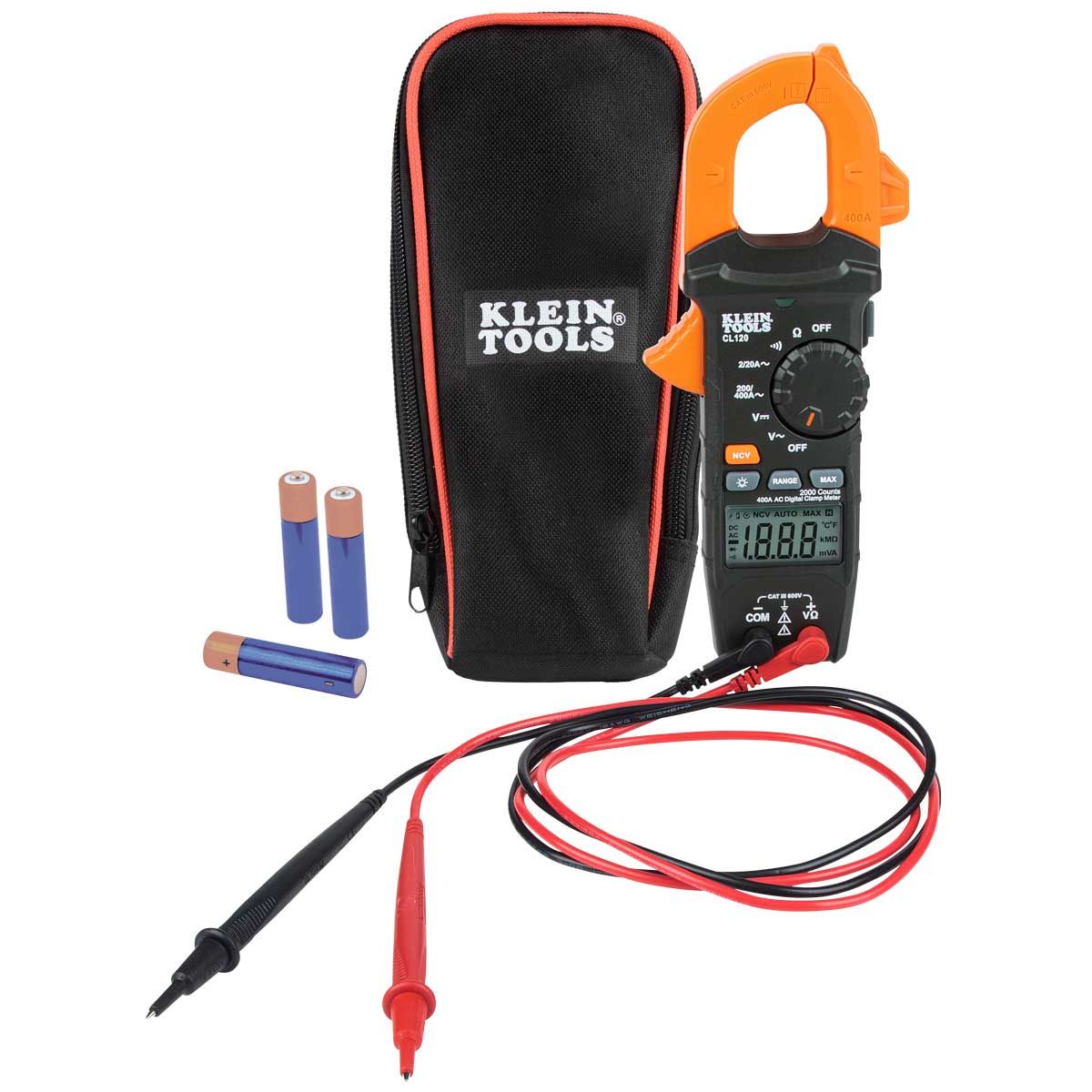 Multímetro de gancho y kit de prueba eléctrica CL120VP Klein Tools