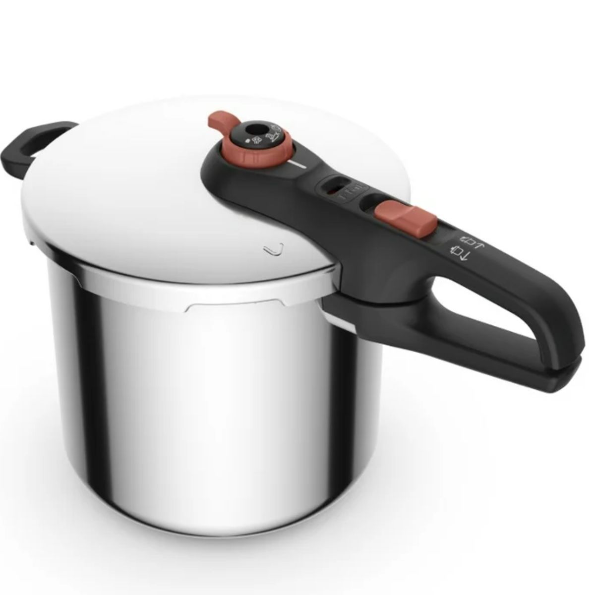Olla de Presión 8 L Acero Inoxidable Secure Click Tefal T-fal