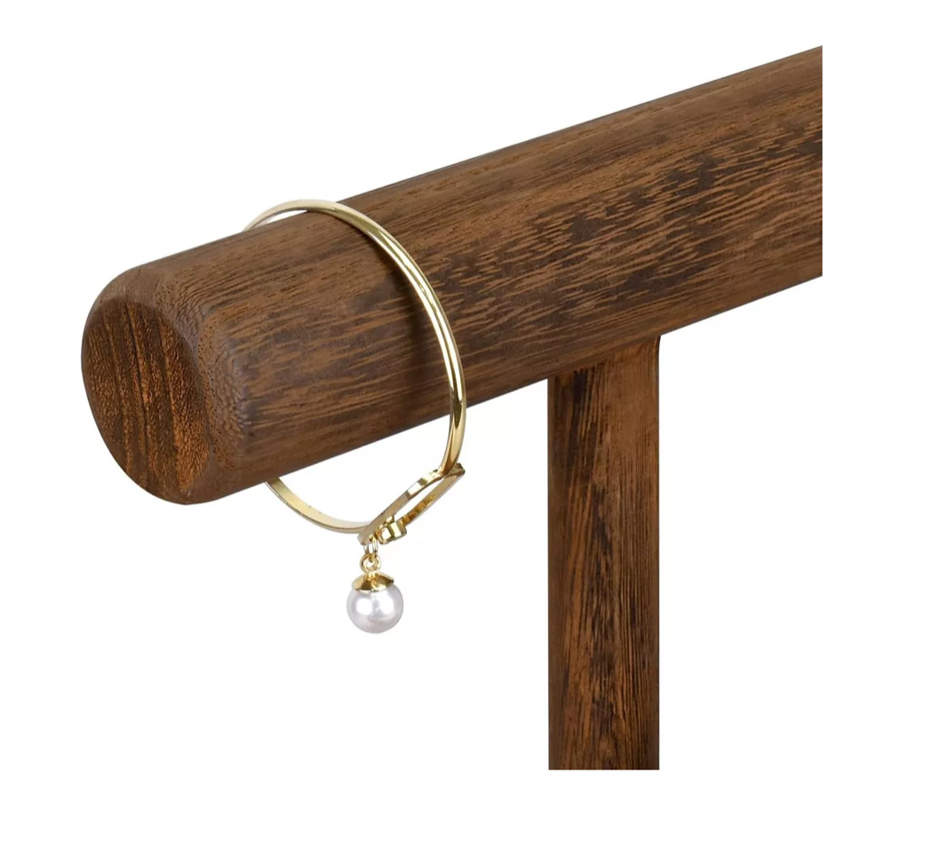 Exhibidor De Madera Porta Pulsera/porta Reloj Con 2 Niveles