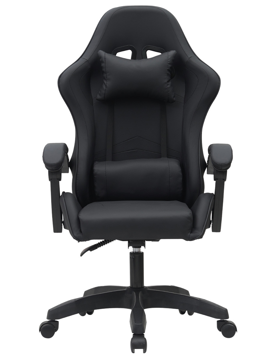 Silla Gamer Titano Raven Sin Reposapíes Color Negro