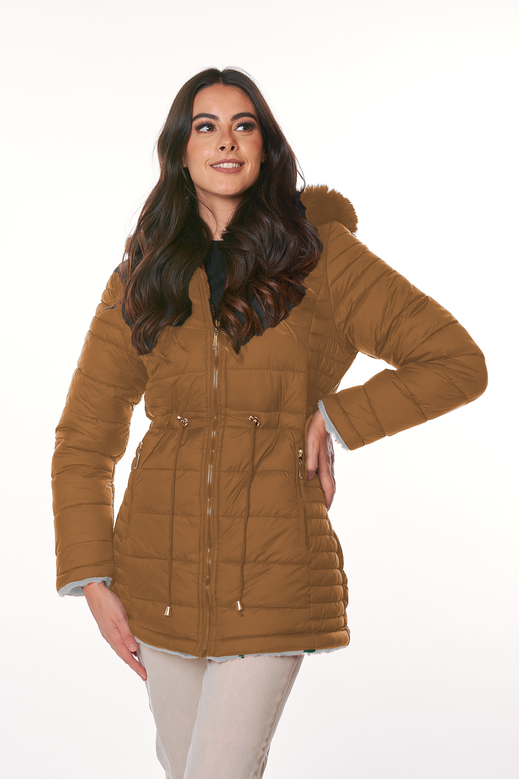 Cazadora doble vista con gorro Dama Chamarra