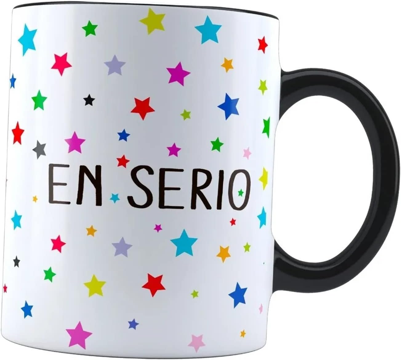 Taza Mágica Los Odio A Todos En Serio Arcoiris | Regalo divertido | Cambia de color con temperatura | 11 oz