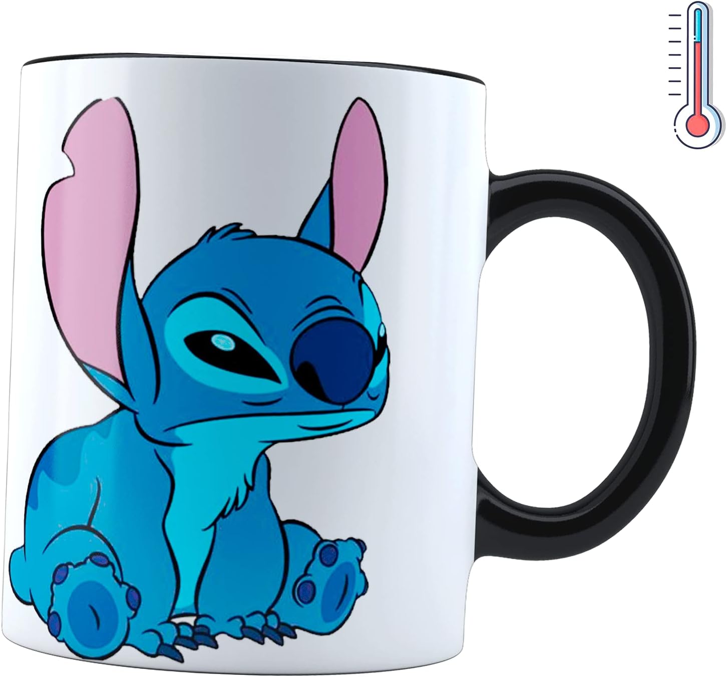 Taza Mágica Stitch No Toques Mi Taza | Frase Meme divertida | Cambia de color | Para Café o té
