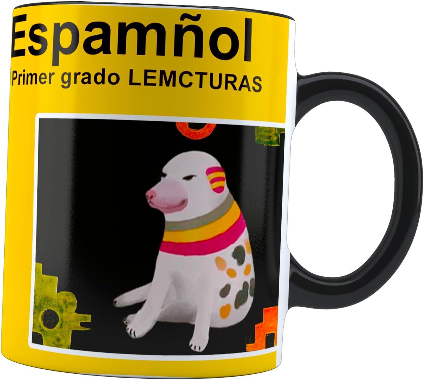  Taza Mágica Cheems Meme Espamñol | Primer Grado Lemcturas | Frase Meme divertida | Cambia de color 11 oz | Para Café o té