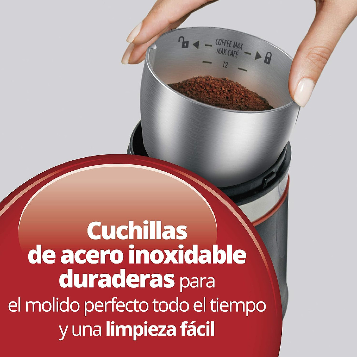 Molino de Café Hamilton Beach 14Tazas Acero Inoxidable 80393