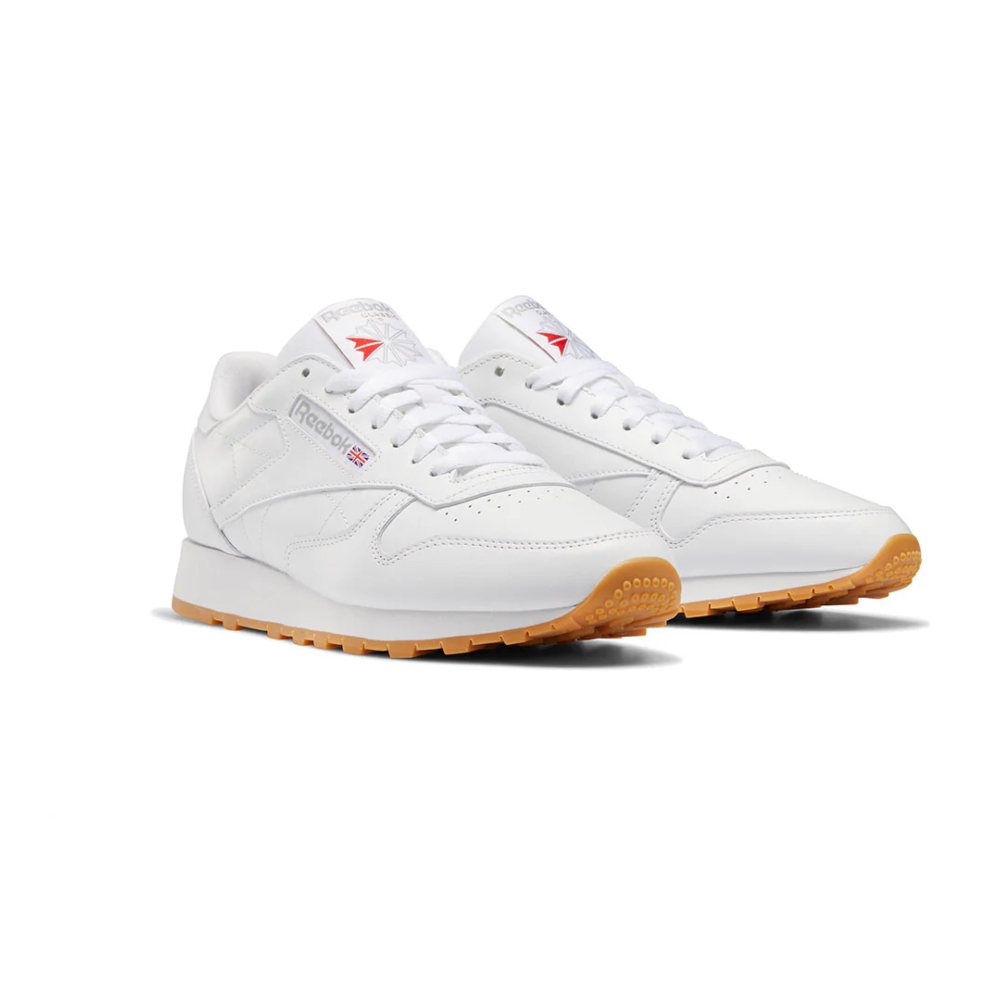 Tenis Reebok Classic Leather Blanco-Cafe para Hombre 100008491