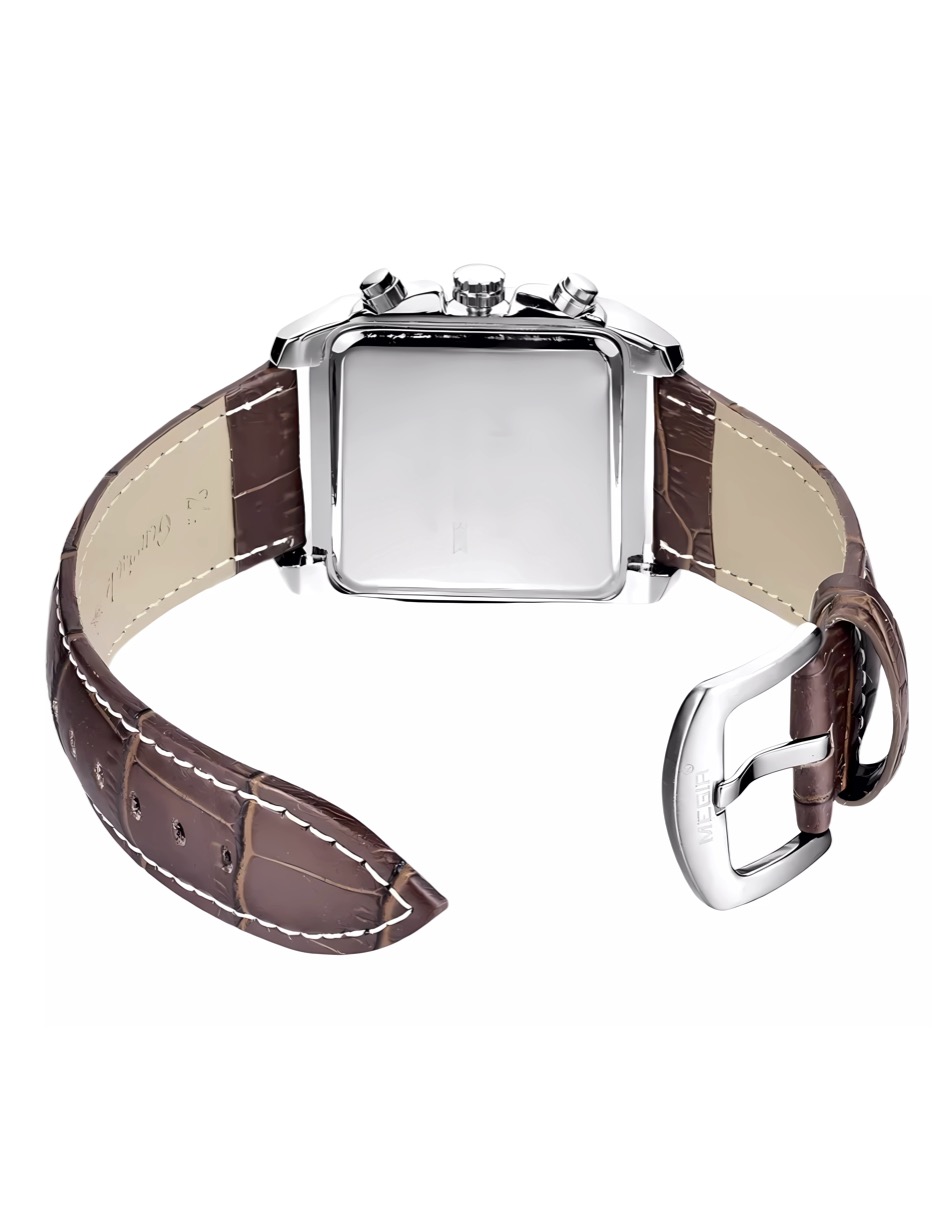 Reloj Megir para hombre Cuadrado Metalico