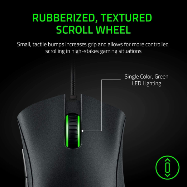 Razer DeathAdder Essential - Ratón para Gaming con Sensor óptico de 6400 dpi, 5 Botones programables, interruptores mecánicos, empuñaduras Laterales de Goma, Color Negro
