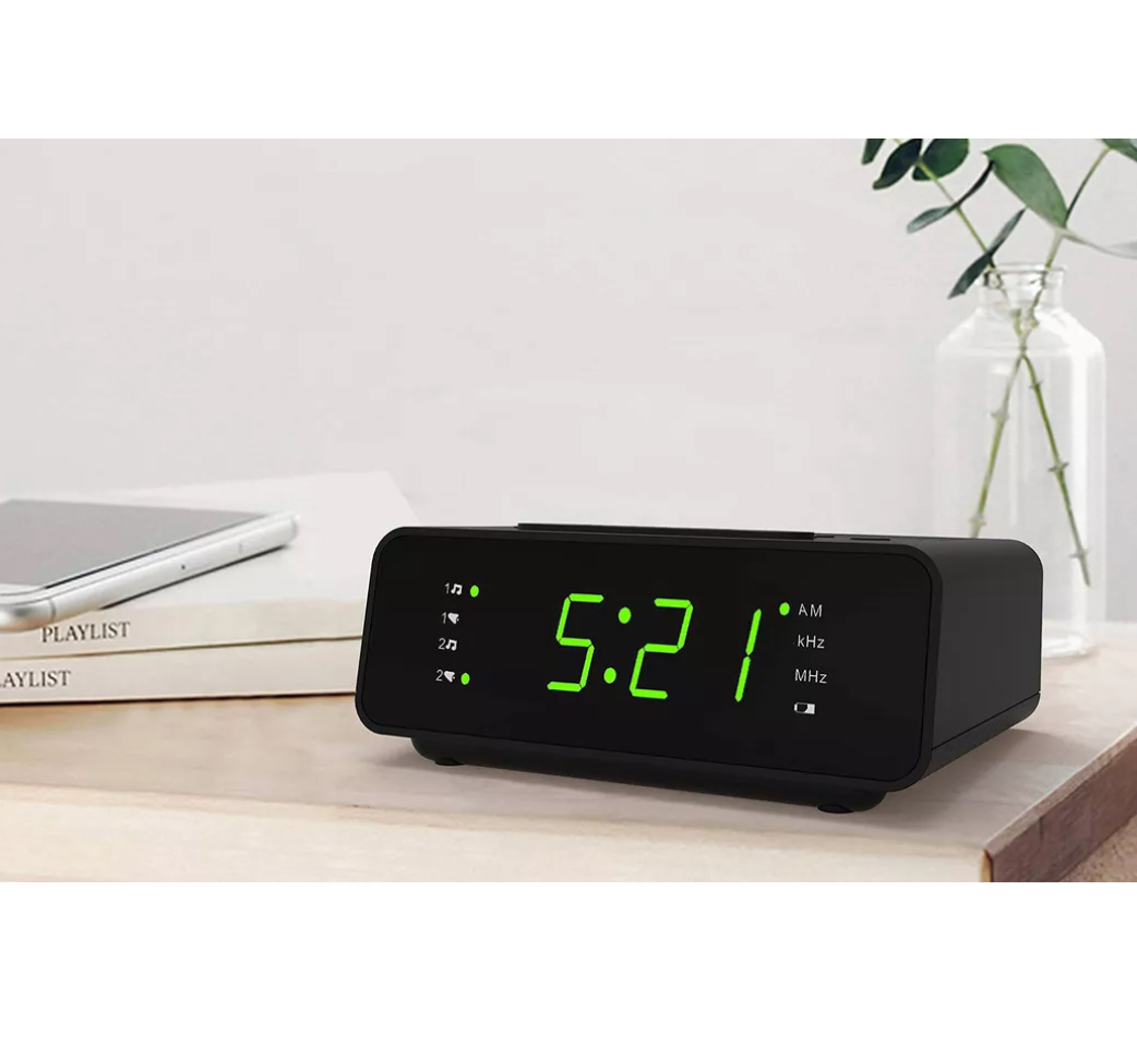 Radio Reloj Fm/am Despertador Digital Para El Dormitorio