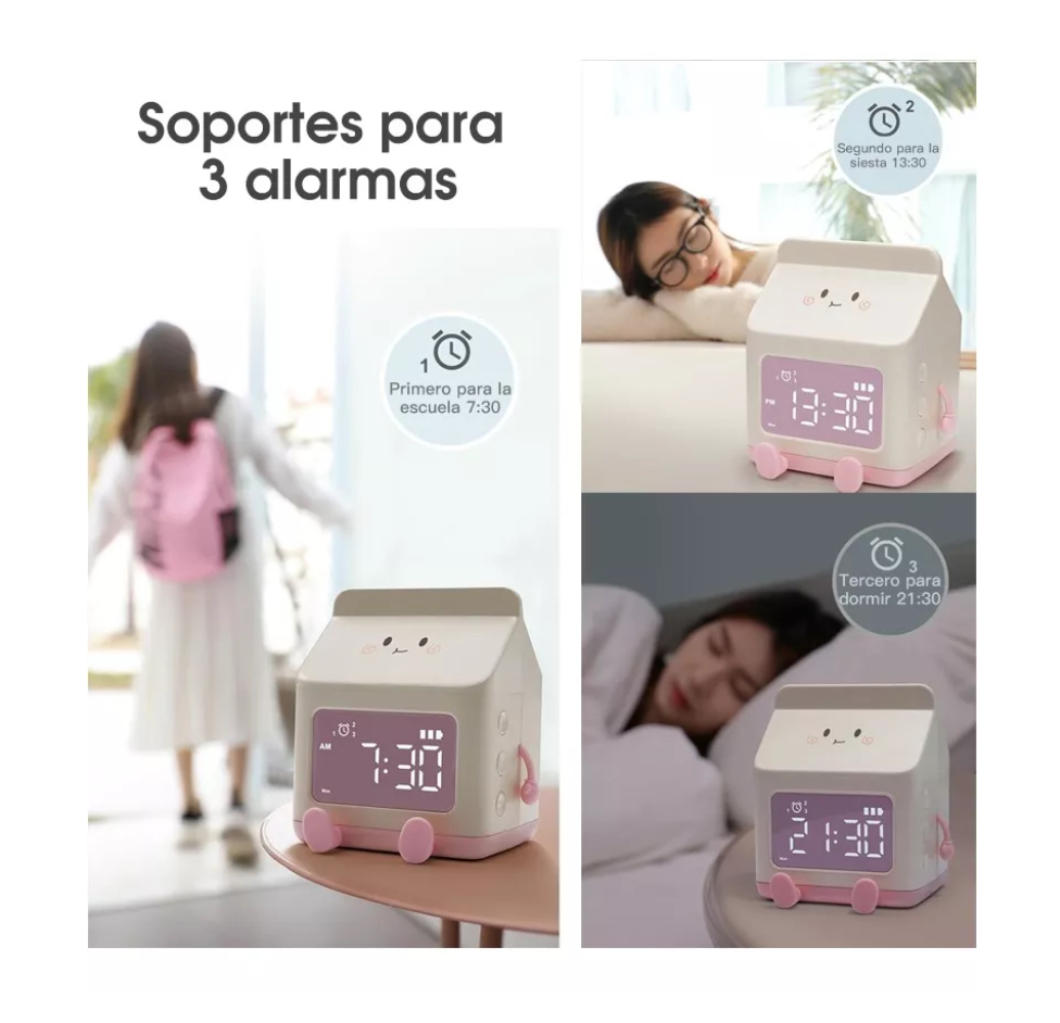 Reloj Despertador Digital Con Temporizador Y Alarmas