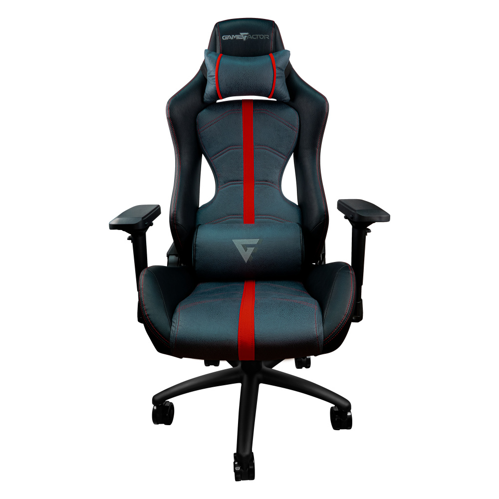 Game Factor Silla Gamer CGC650, hasta 150kg, Negro/Rojo