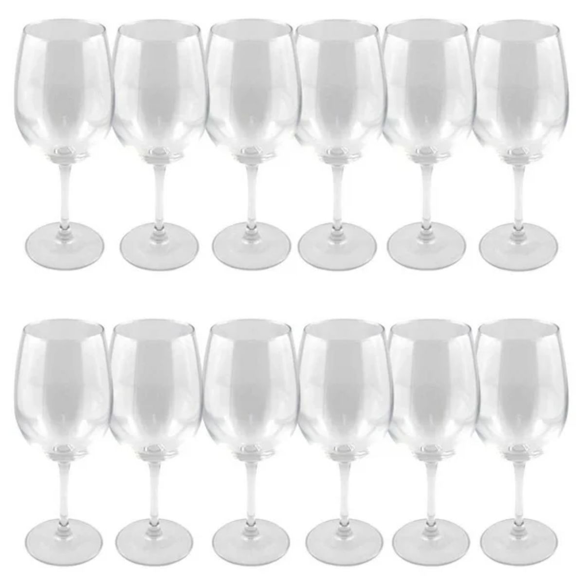 Juego de Copas Luminarc Vina de 12 Piezas Borde Extra Fino Vidrio Cristalino