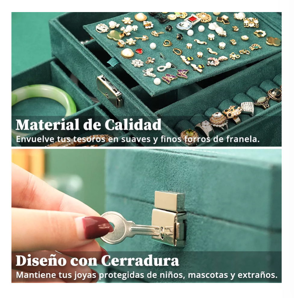 Estuche Wünd Caja Organizador Joyero Joyas Joyería Aretes Retro