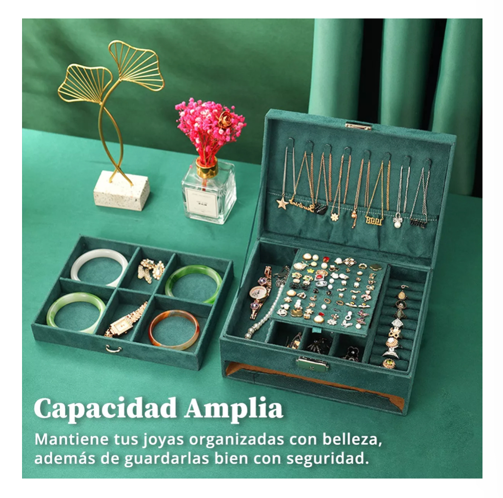 Estuche Wünd Caja Organizador Joyero Joyas Joyería Aretes Retro