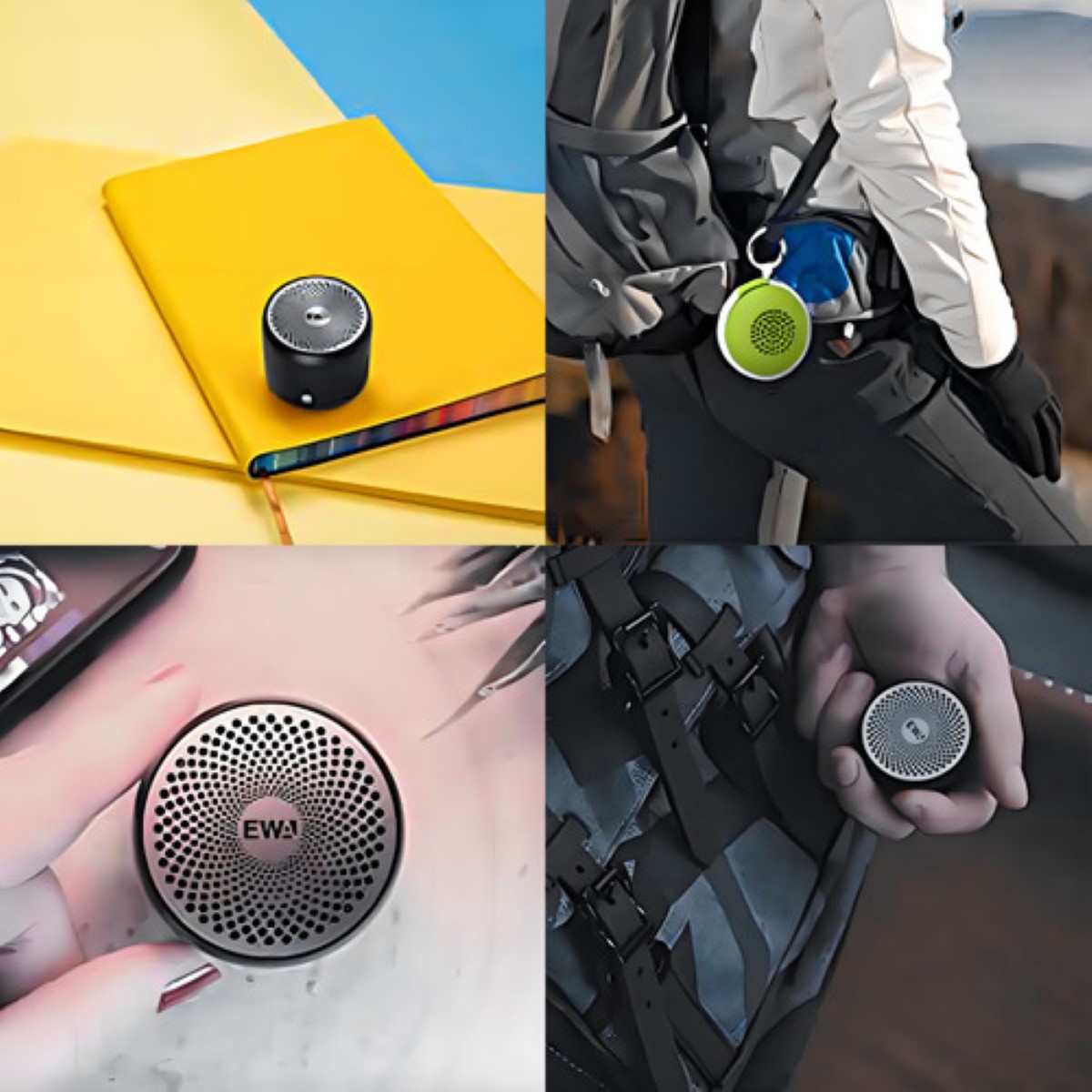 Bocina Ewa A106 Bluetooth Portátil Y Recargable Color Negro