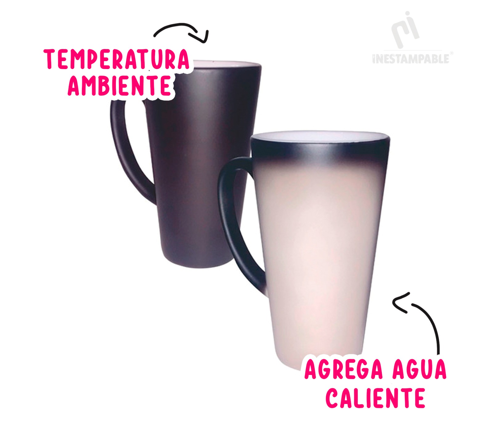 Taza Mágica Conica Stitch nivel de maldad | este eres tu | 500 ml |Térmica cambia de color | Para café o té