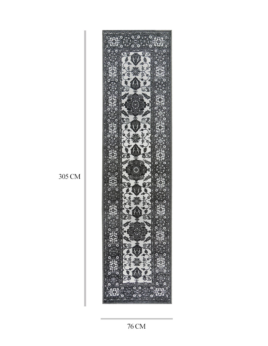Tapete Decorativo Lavable Ramage Gris - Fine Art Tj