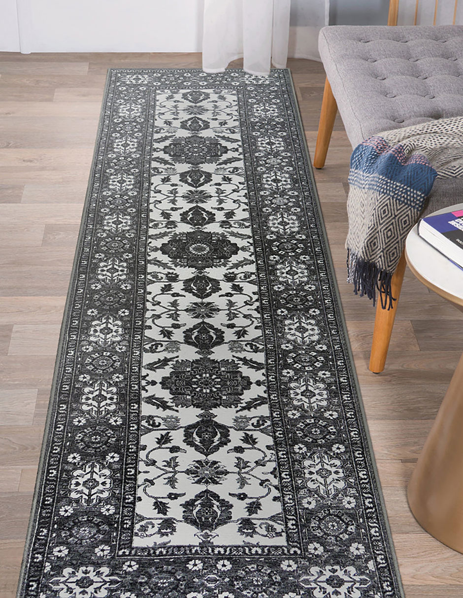 Tapete Decorativo Lavable Ramage Gris - Fine Art Tj