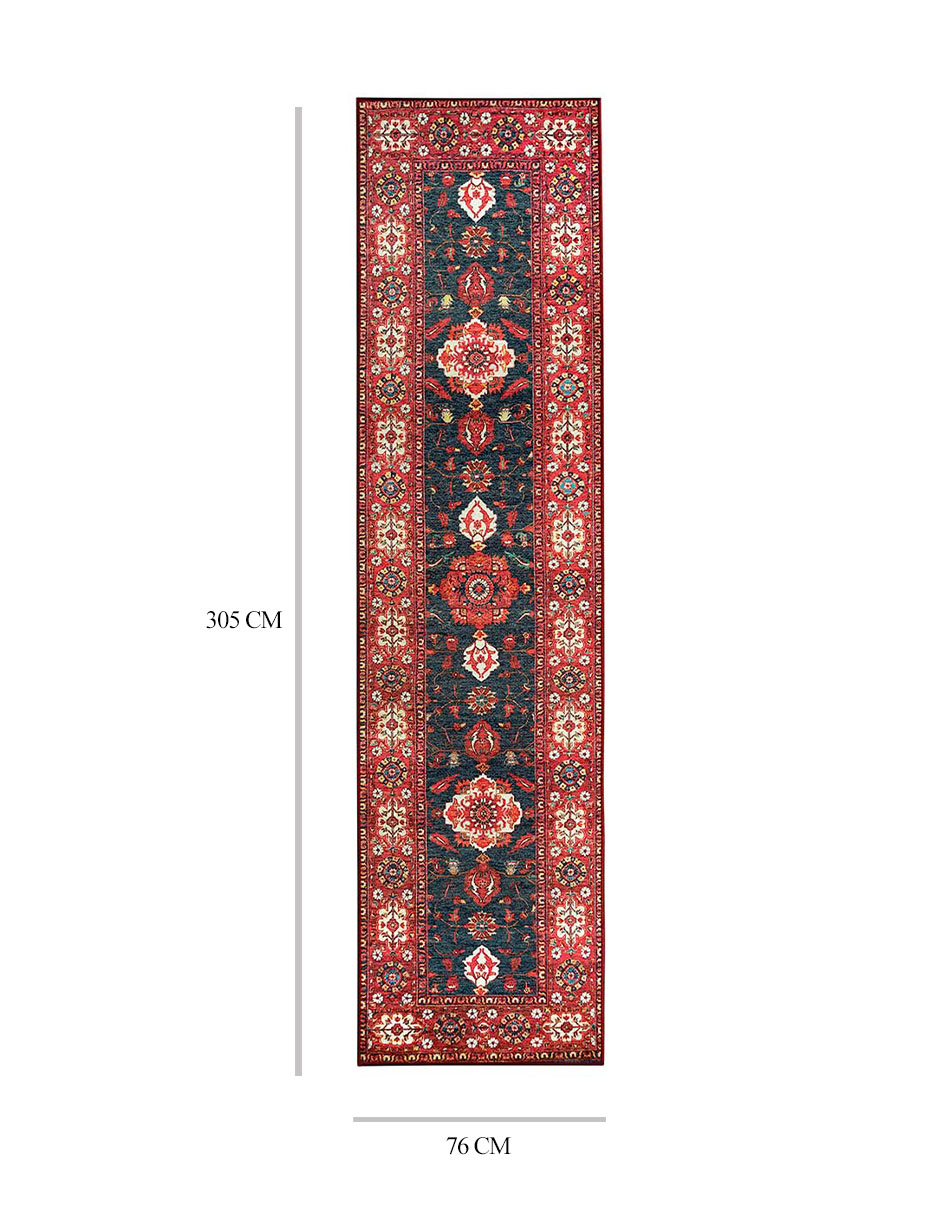 Tapete Decorativo Lavable Ramage Indigo - Fine Art Tj