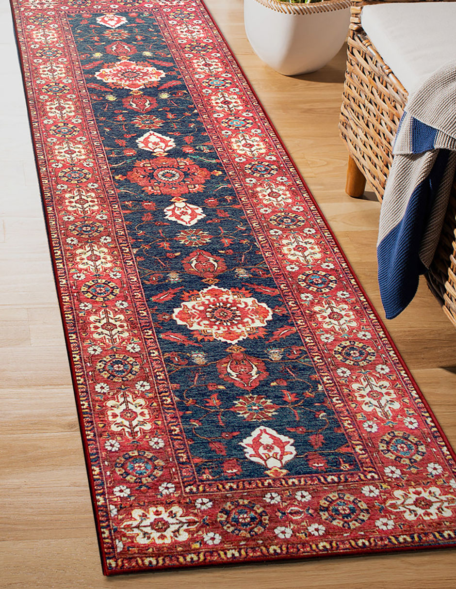 Tapete Decorativo Lavable Ramage Indigo - Fine Art Tj