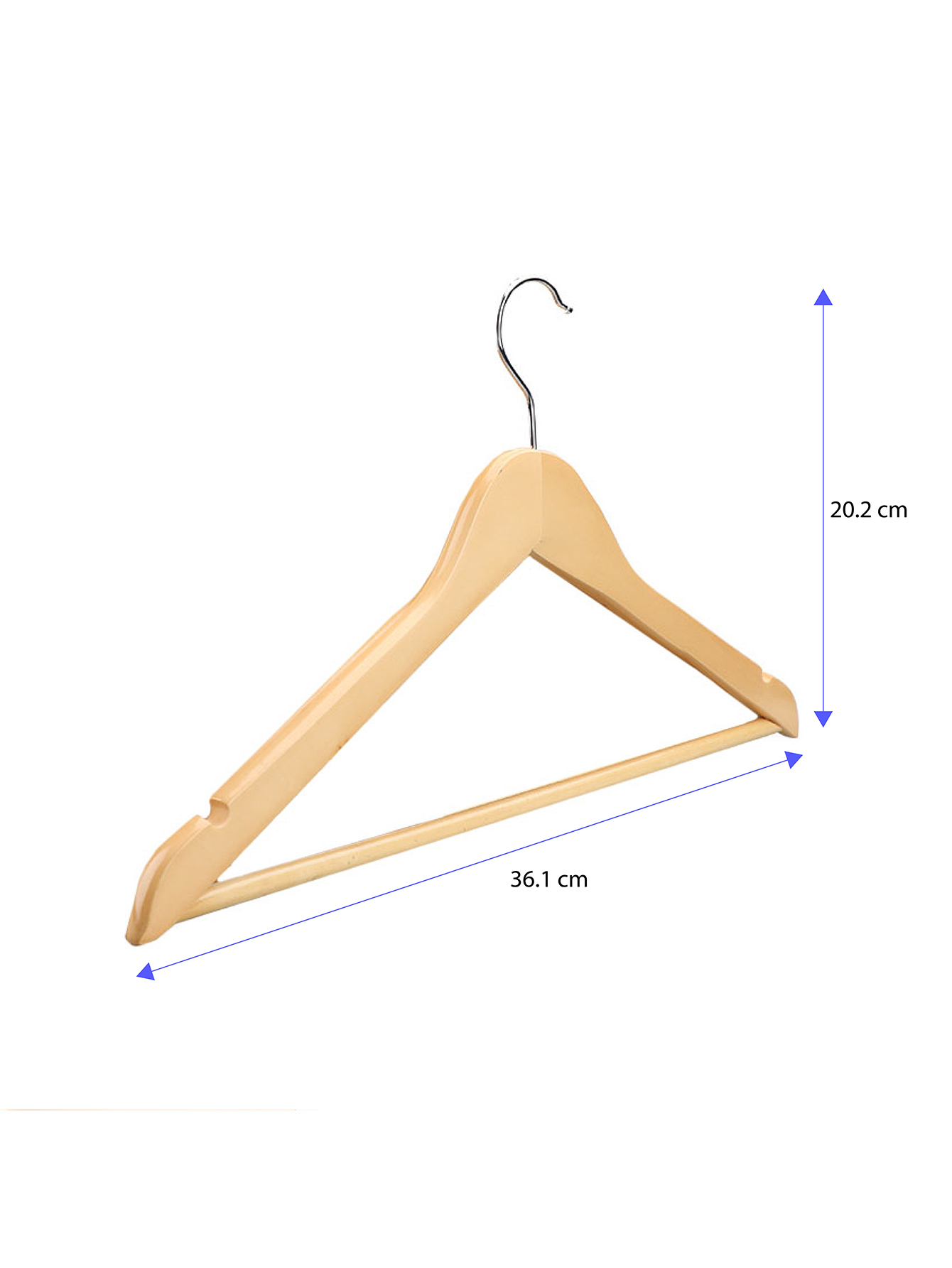 Set Brandtrendy 25 ganchos de madera y 7 cubre polvos para organizar la ropa