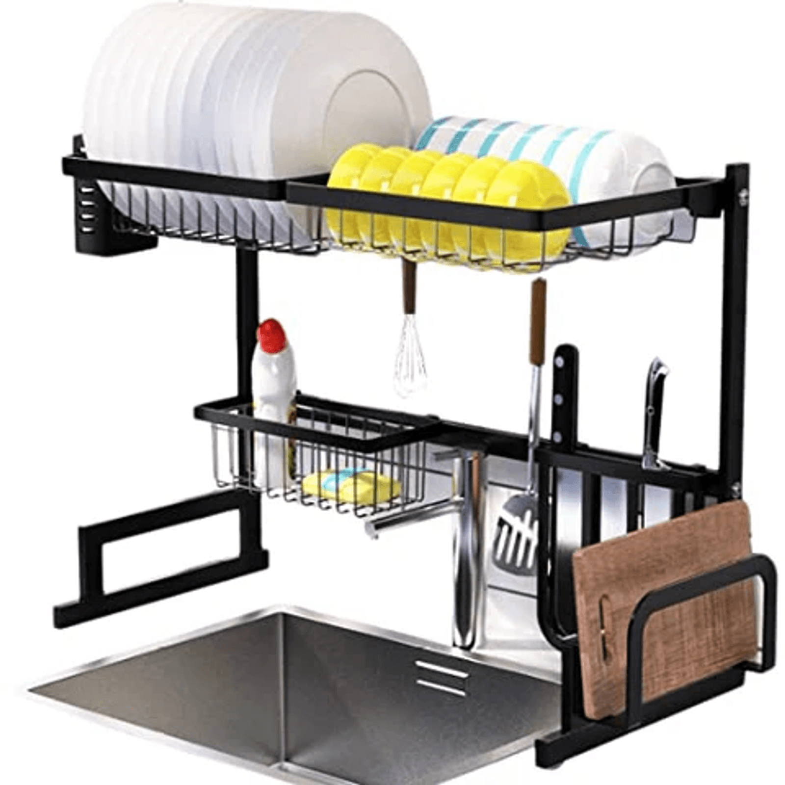 Escurridor Brandtrendy de 1 nivel y 65 cm para organización y secado de platos y utensilios