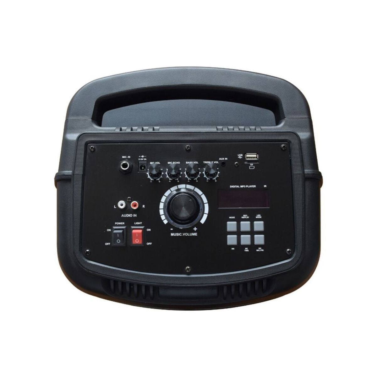 Bocina Doble Kegner JPS818L Bluetooth 2500W + Micrófono Incluido Auxiliar USB