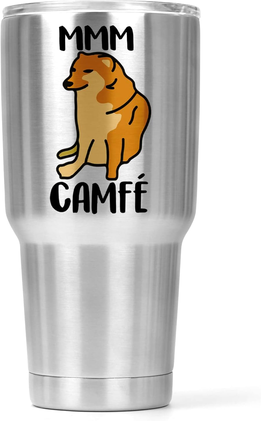  Termo Cheems Mmm Camfe | Capacidad 500 Ml | Frase Meme divertida